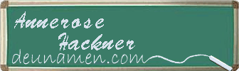 Annerose Hackner Visitenkarte